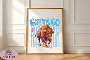 Gotta Go Buffalo Funny PNG, an Illustration by Daily.Designs (Thumbnail 4 of 5)
