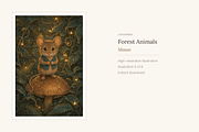 Woodland Forest Animals, Set of 6, an Animal Illustration by LanternkinStudio (Thumbnail 9 of 10)