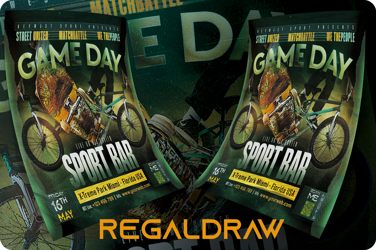Extreme Game Sport Flyer, a Flyer Template by regalDRAW (Photo 2 of 3)