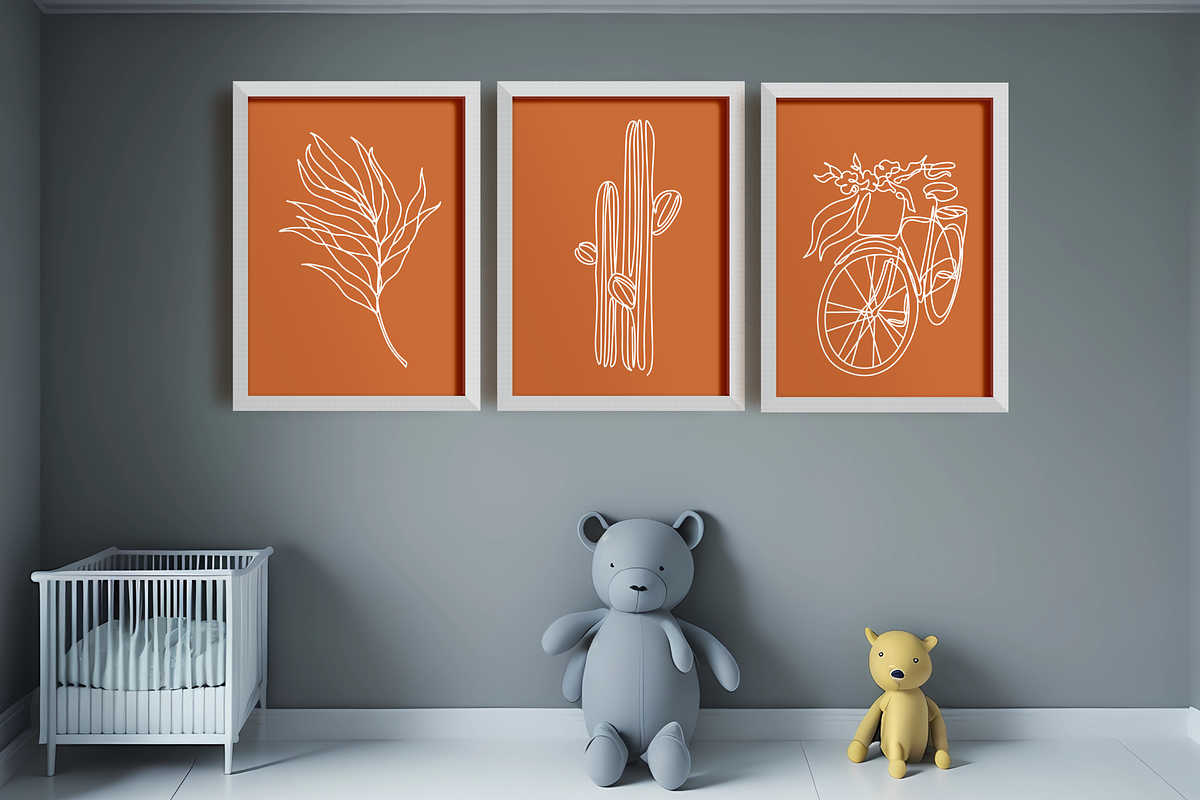 3 Frame Mockups, Nursery Frames, a Templates & Theme by Ali's Designs (Photo 3 of 3)
