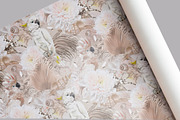 Elegant Parrot - wallpaper pattern, a Pattern Graphic by NNclipart (Thumbnail 9 of 10)