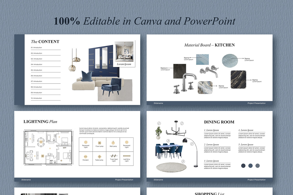 Minimal Interior Design Presentation preview 5