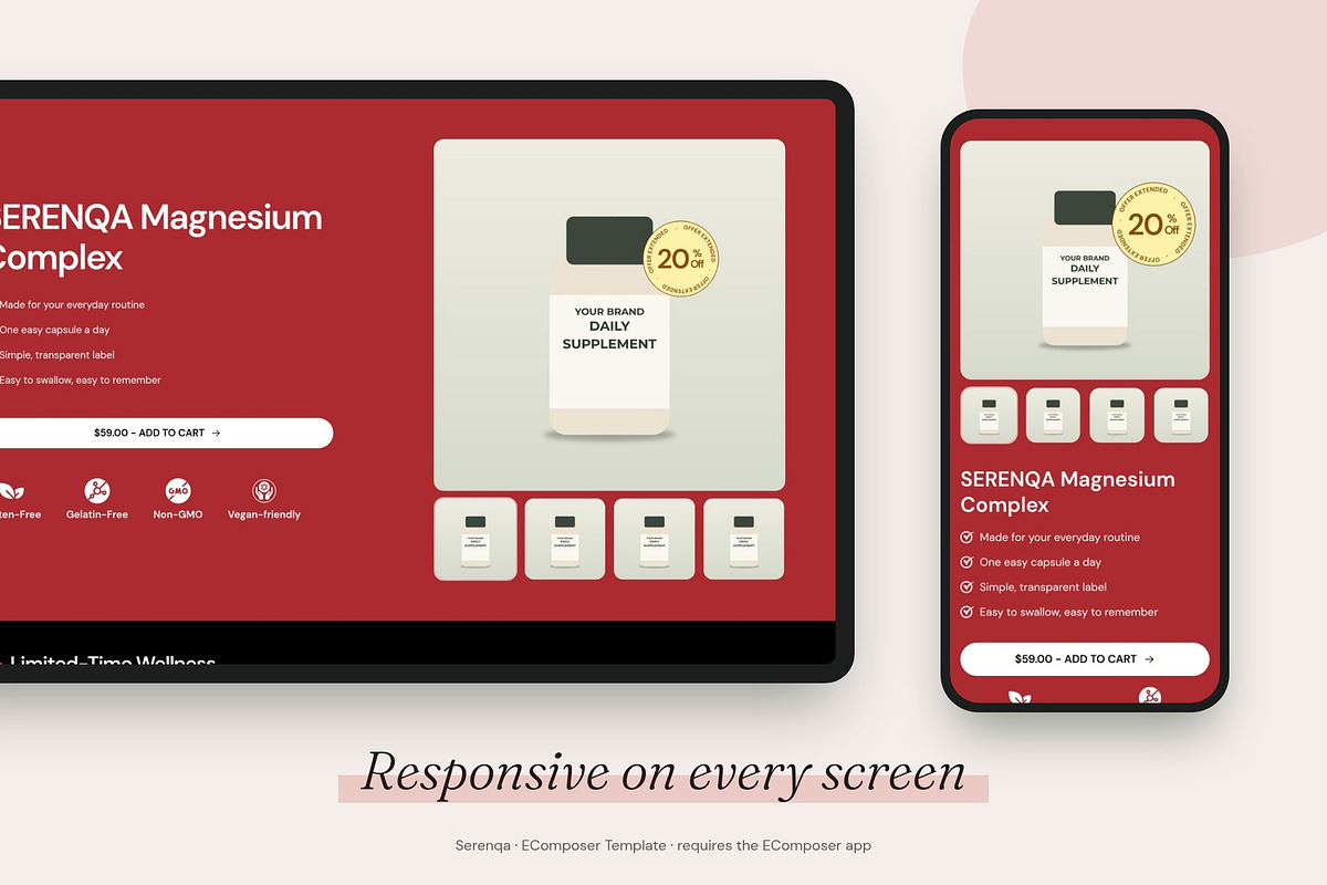 Serenqa - Shopify EComposer Template, a Shopify Template by Boost Convert (Photo 8 of 11)