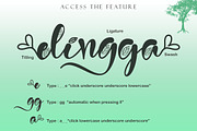 Green Love, a Script Font by Yoga Letter (Thumbnail 7 of 9)