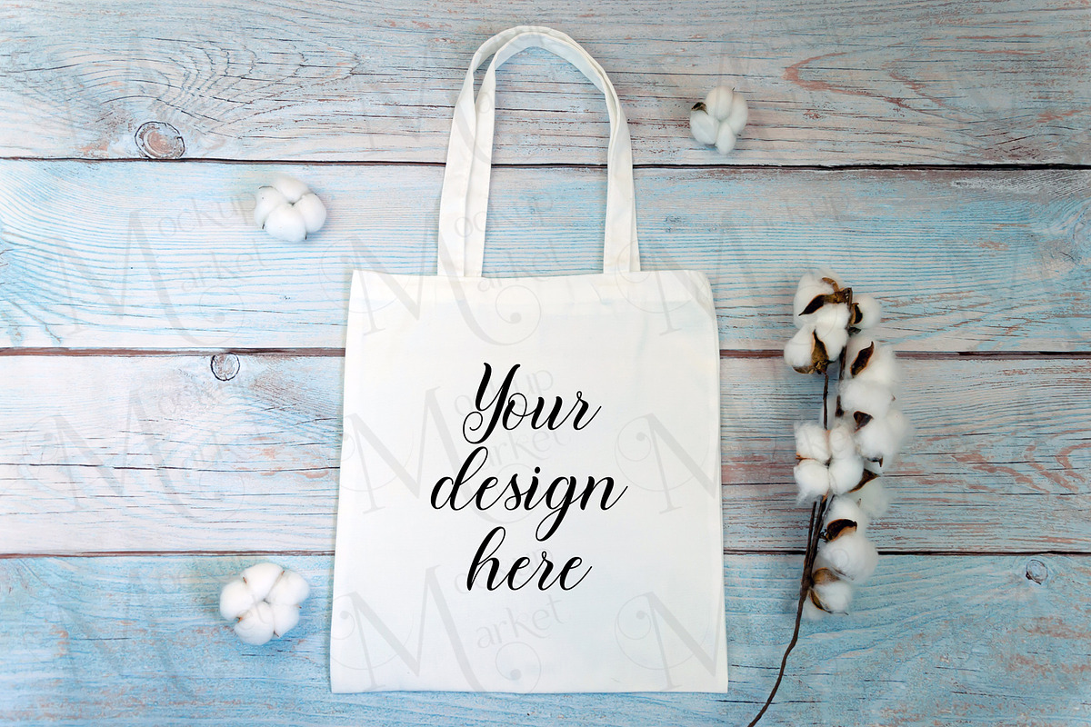 Tote bag Mockup Bundle with cotton., a Print Template by MockupMarket (Photo 4 of 7)