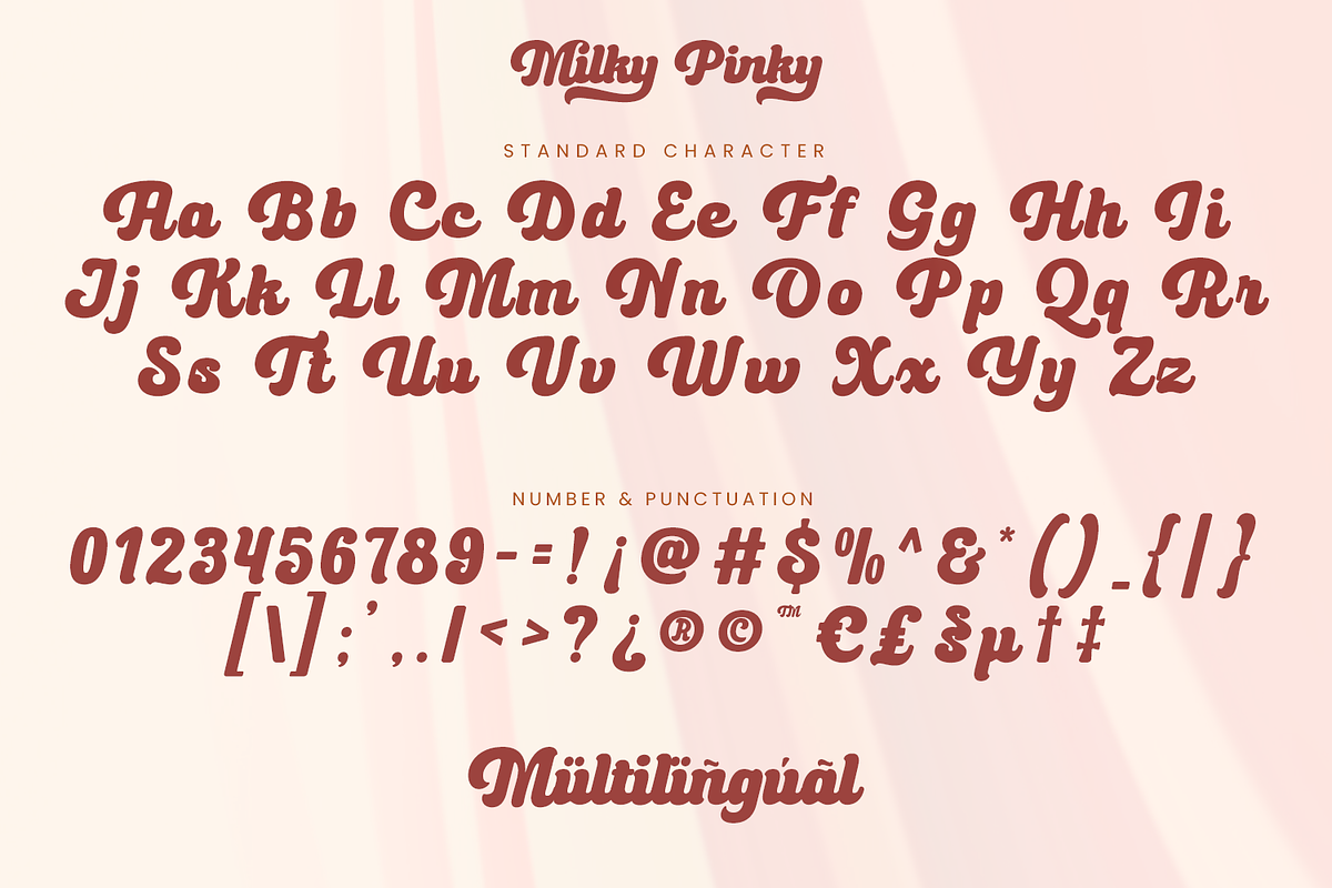 Milky Pinky - Bold Script Font, a Script Font by Pixesia Studio (Photo 10 of 10)