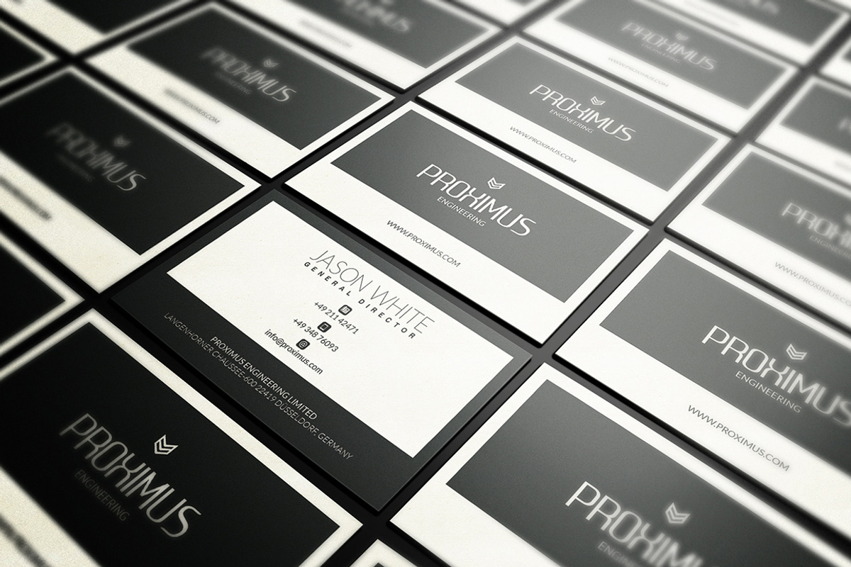 Elegant Grey Business Card, a Business Card Template by Marvel (Photo 3 of 5)