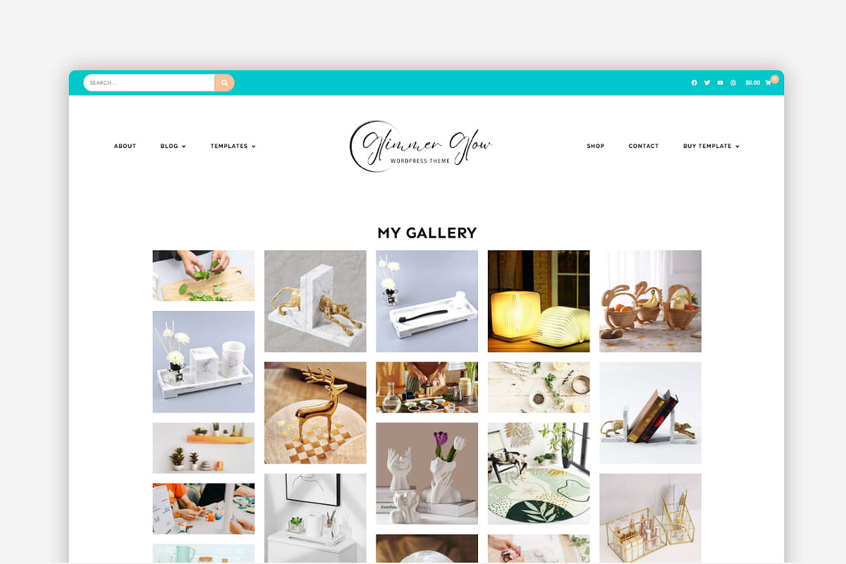 Glimmer Glow - WordPress Blog Theme preview 7