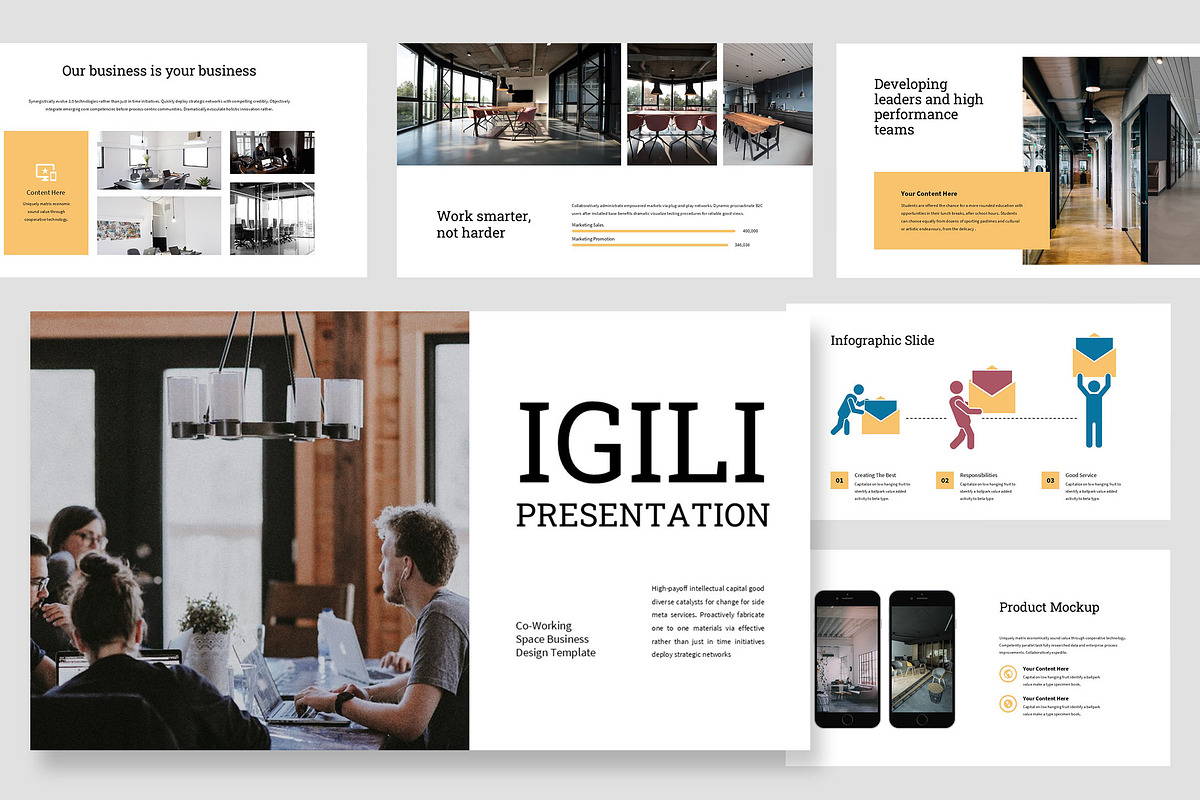Igili : Shared Office Google Slides, a Presentation Template by Punkl Camp (Photo 1 of 9)
