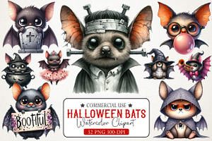Funny Halloween Bats Clipart, an Illustration by RobertsArt