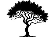 Silhouette Tree Vector Clipart Pack, an Object Graphic by jahid234 (Thumbnail 6 of 10)