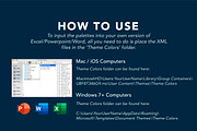 100 Color Palettes For MS Office, a Palette Add-On by Ellen Carty Design (Thumbnail 9 of 9)