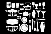 Mid Century Mod Kitchen Graphics, an Icon by Little Star Creative (Thumbnail 3 of 3)