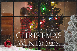 Christmas Window Overlays