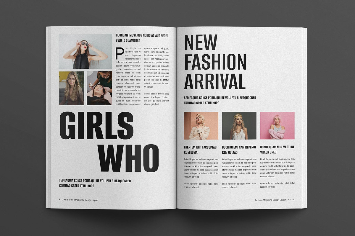 Fashion Magazine Design Layout preview 6