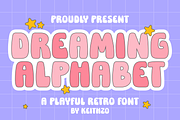 Dreaming Alphabet -Retro Groovy Font, a Sans Serif Font by Keithzo (Thumbnail 1 of 8)