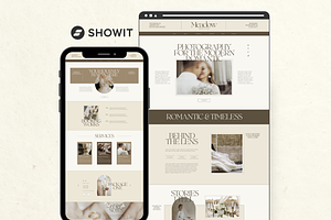 Showit Website Template Photography