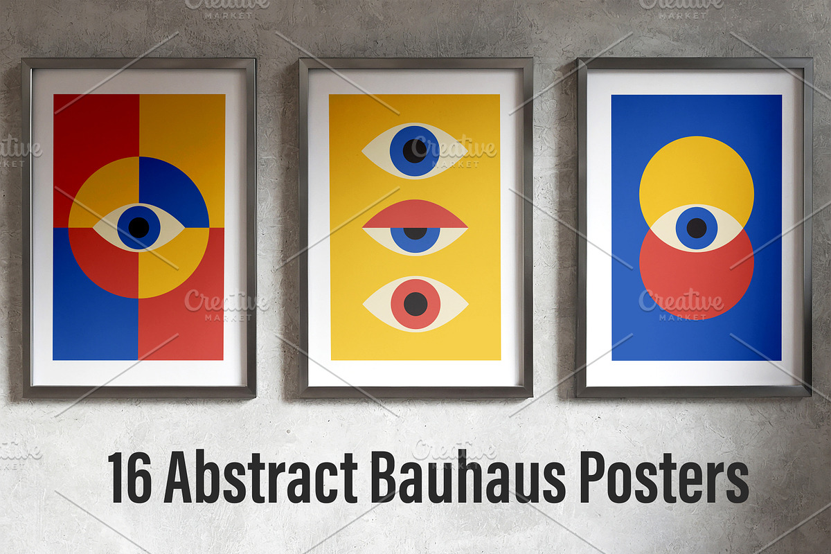 16 Abstract Eyes Printable Wall Art, a Background Graphic by C Design Studio (Photo 1 of 18)