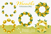 Lemon — Watercolor Illustration Set, a Food Illustration by Andre_Eva (Thumbnail 5 of 12)