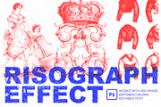 Risograph Effect A4, a Texture Graphic by RGB.Shop (Thumbnail 1 of 4)