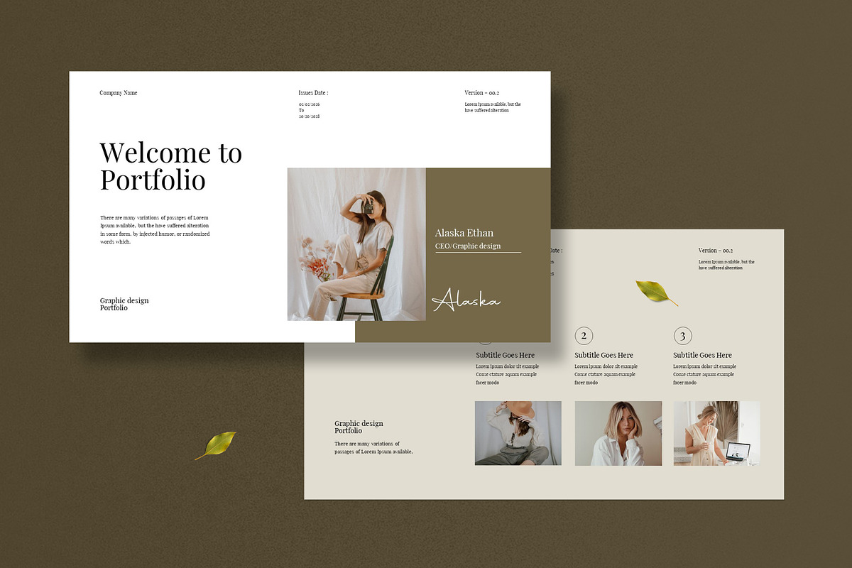Portfolio Presentation Template preview 6