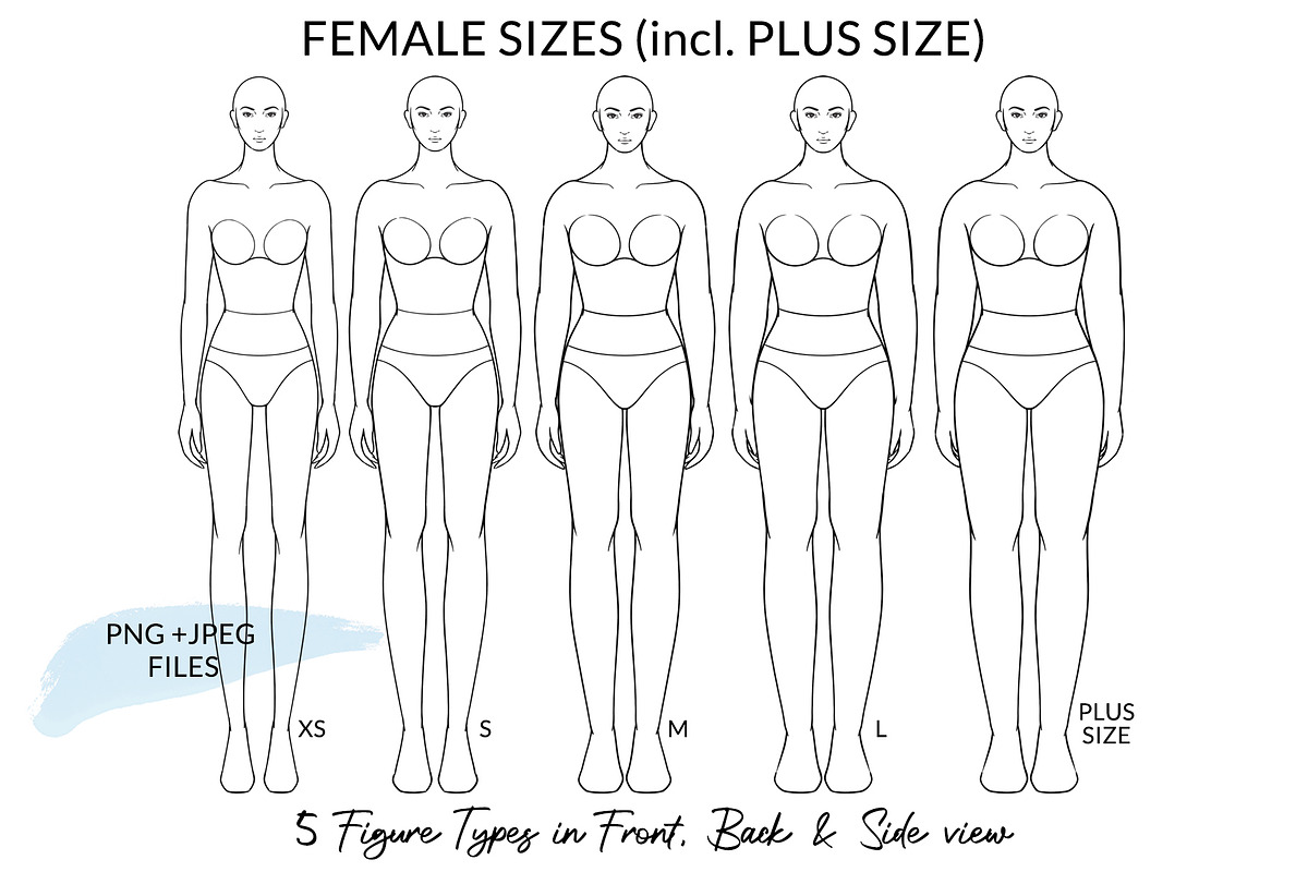 Female Figures incl. Plus Size, an Illustration by Art by Lin (Photo 1 of 3)