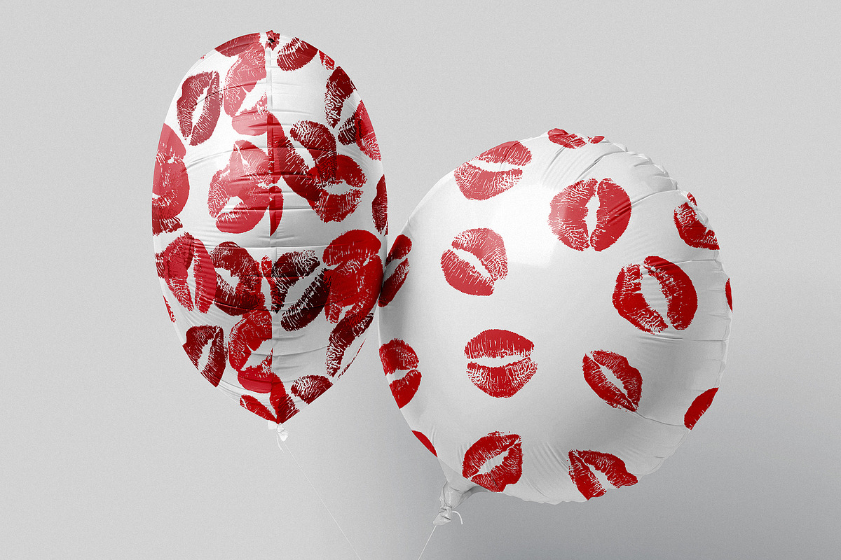 15 Seamless Lipstick Kisses Patterns, a Pattern Graphic by Kokoshka (Photo 3 of 15)