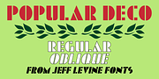 Popular Deco JNL, a Serif Font by Jeff Levine Fonts (Thumbnail 1 of 5)