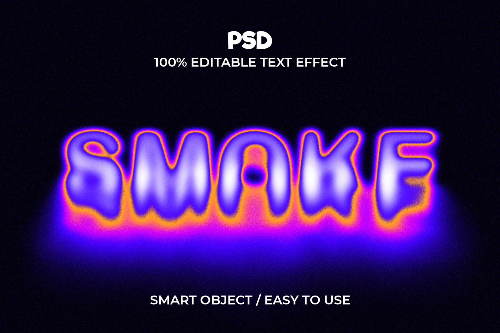 Smoke Editable Text Effect style, a Layer Style Add-On by Design Fly