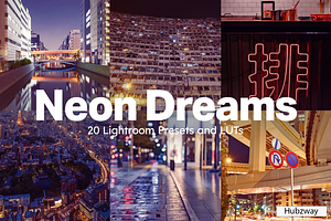 20 Neon Dreams Lightroom Presets, a Preset Add-On by skybluecreative