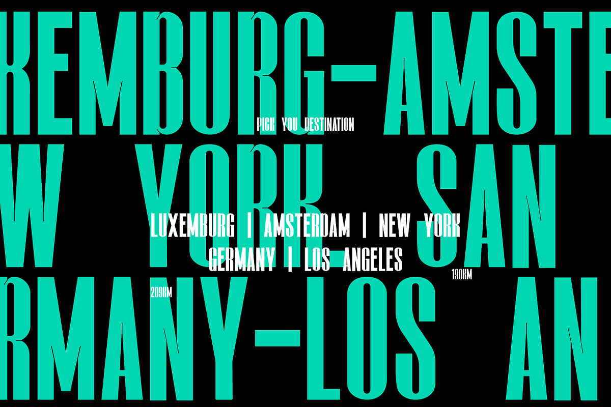 Hunga - Condensed Font, a Sans Serif Font by NuType (Photo 4 of 11)
