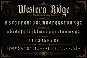 Western Ridge, a Blackletter Font by Wow Magic (Thumbnail 6 of 6)