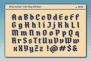 Sky Citizen - Pixelated Blackletter, a Sans Serif Font by Typia Nesia (Thumbnail 2 of 11)