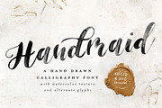 Handmaid SVG + Solid Font, a Handwritten Font by PinkHousePress (Thumbnail 1 of 8)
