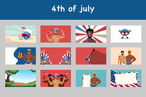 Celebrate American Independence Day, an Object Illustration by foxndeer
