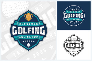 Golf logo sport design template