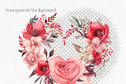 Valentines wreath watercolor hearts, an Object Graphic by MyLittleMeow (Thumbnail 6 of 7)
