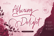 Alluring Delight Font, a Handwritten Font by Letterhanna Studio (Thumbnail 1 of 13)