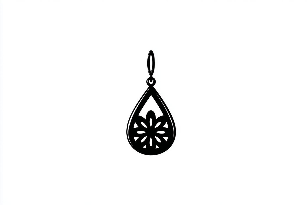Elegant Jhumka Earrings Silhouette B, a Graphic by balal (Photo 9 of 13)