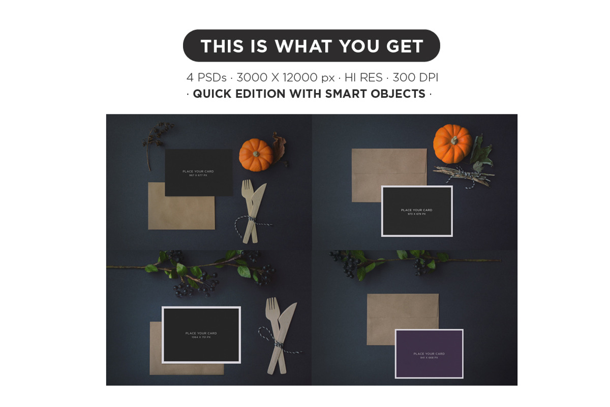 Greeting Cards Mockup BUNDLE, a Print Template by tomodachi studio (Photo 6 of 8)