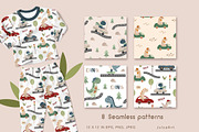Dinosaurs drivers collection, an Animal Illustration by JulzaArt (Thumbnail 5 of 9)
