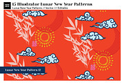 15 Vector Lunar New Year Patterns, a Pattern Graphic by CC CREATIVE CO (Thumbnail 16 of 23)