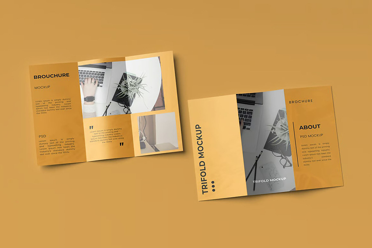 A4 Trifold Mockup, an Advertising Mockup by Hubzway (Photo 4 of 5)