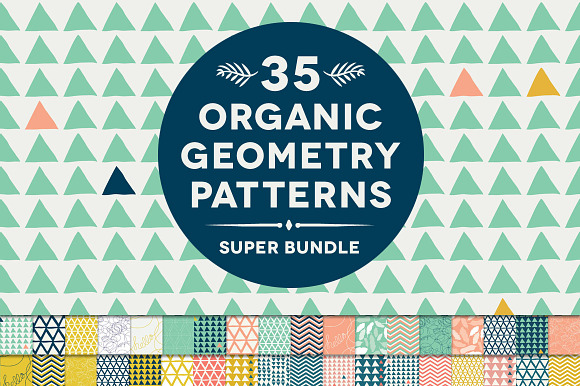 35 Organic Geometry Patterns Bundle preview 6