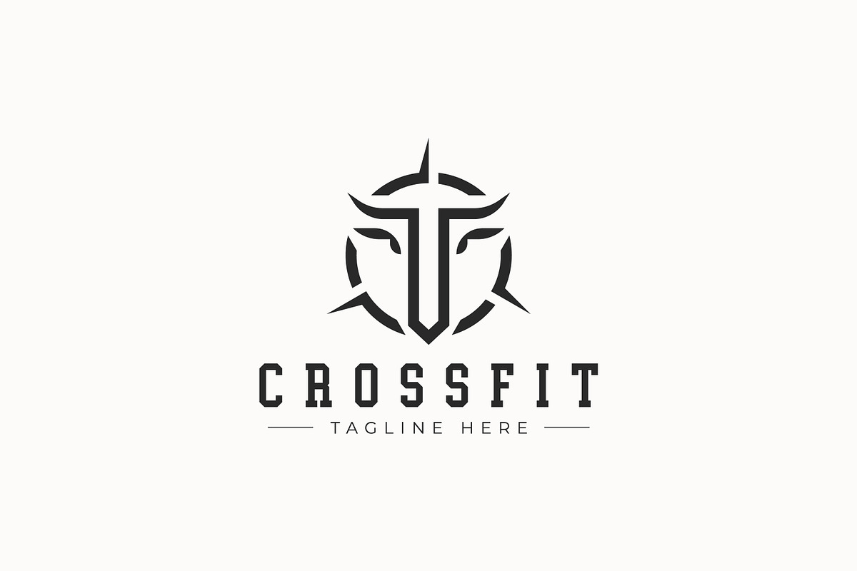 Crossfit Business Fitness Logo Gym, a Branding & Logo Template by Signatoro