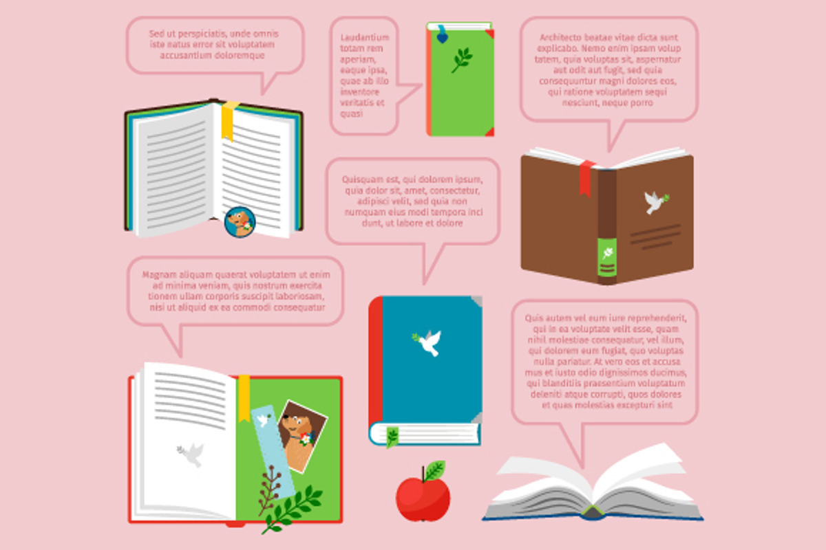 Book with quote set, an Object Graphic by Stock-Smart-Start