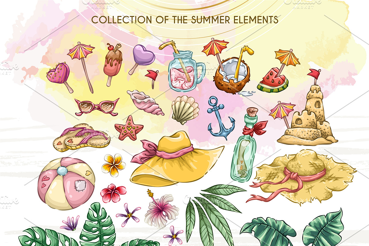 Beach Little Things, a Seasonal Illustration by Dreaming_Lucy (Photo 2 of 8)