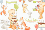 Forest Woodland animals clipart, an Animal Illustration by Magic Story Studio (Thumbnail 1 of 5)