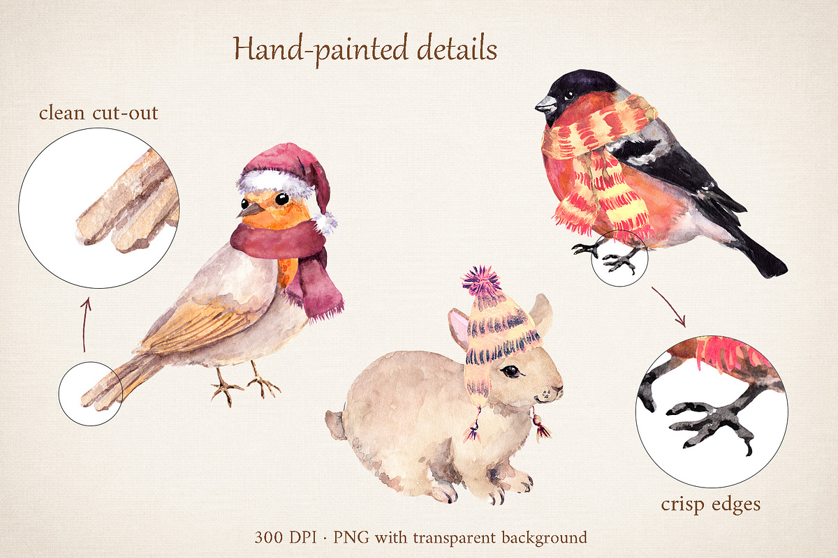 Watercolor forest, animals clipart, an Animal Illustration by Where summer is (Photo 4 of 9)