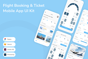 Flight Booking & Ticket App UI Kit